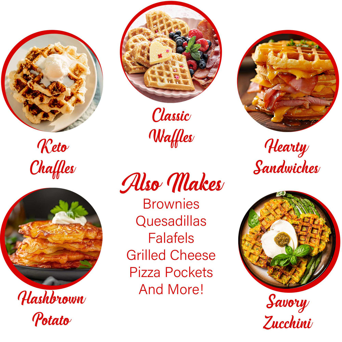 Brentwood TS-2144PK 4-Inch Heart-Shaped Mini Waffle Maker with Nonstick Plates and Cool-Touch Handle