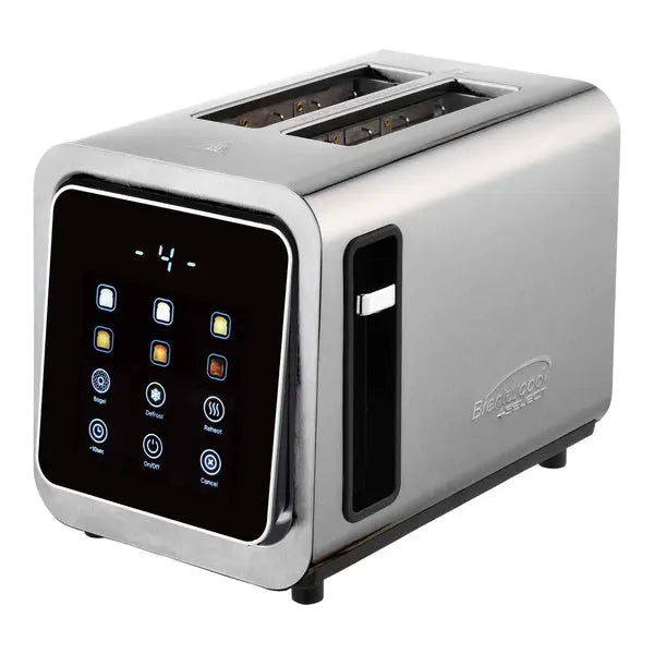 Brentwood TS-228DS 2-Slice Touch Screen Toaster with Digital Display and Wide Slots