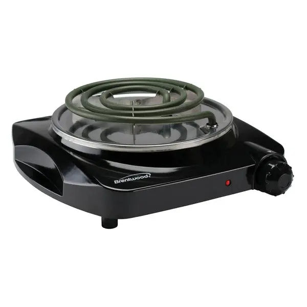 Brentwood TS-306 1200W Electric Single Burner in Black