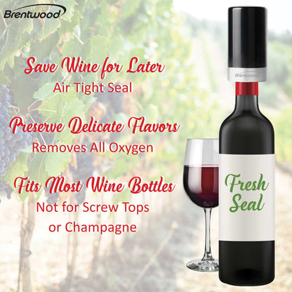Brentwood WA-2000BK Automatic Wine Preserver Vacuum Sealer