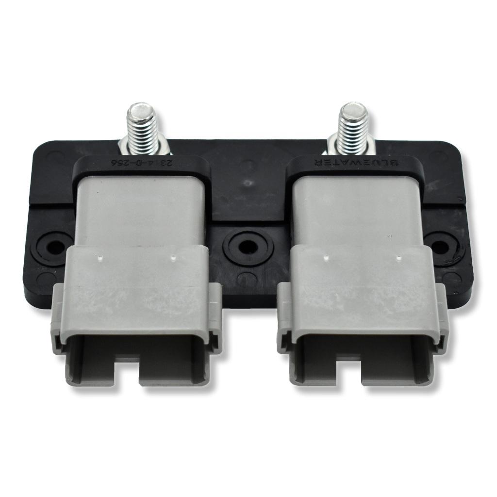 Bluewater Enterprises 2314-D-256 Dual DT12 Male Busbar with 5/16-Inch Stud
