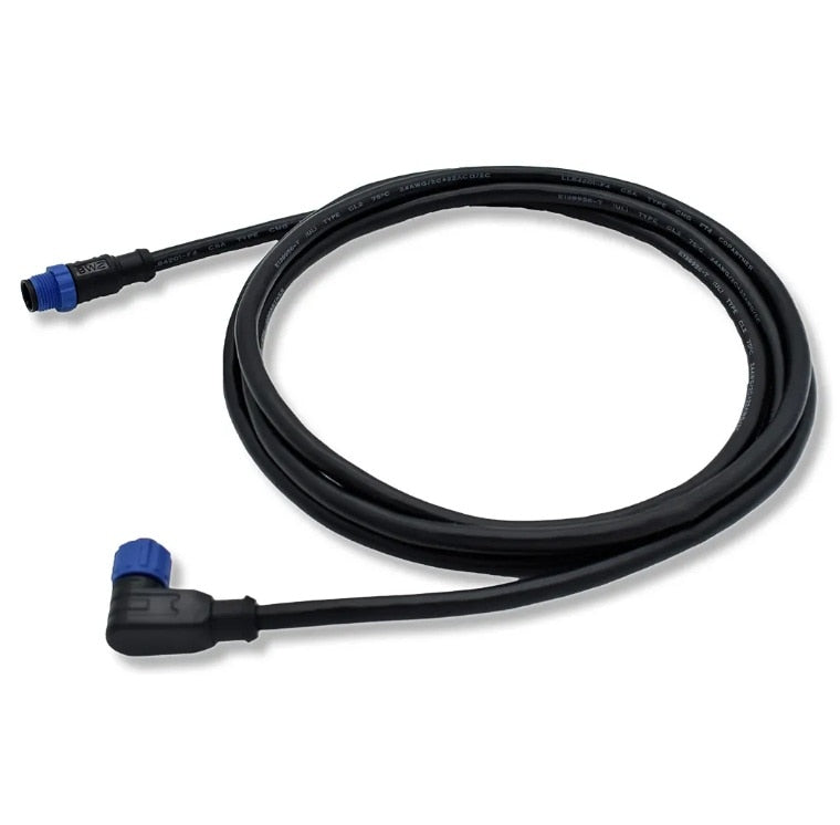 Bluewater Enterprises 2700-21-011 NMEA 2000 5-Pin 6.6-Foot Female Right-Angle to Male Straight Drop Cable