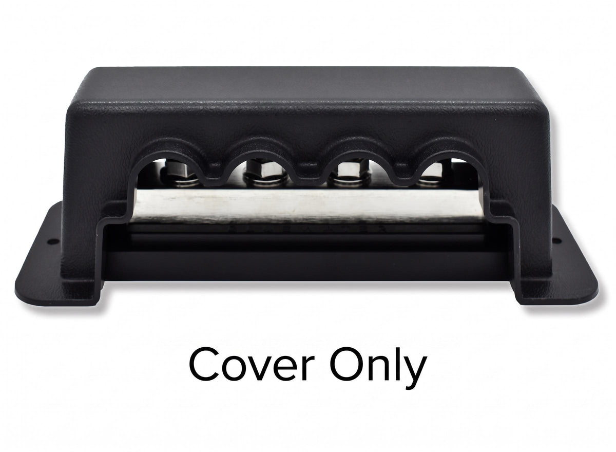 Bluewater Enterprises 4-Stud Busbar Cover, Black - Part Number 312315-B-104