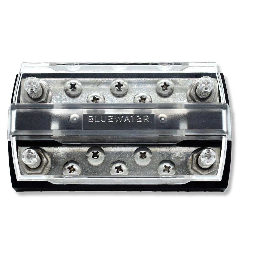 Bluewater Enterprises 312700-B-022 Dual Bus 10-Position 150A Busbar with Cover
