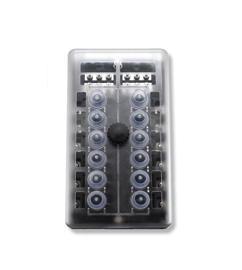 Bluewater Enterprises 12-Position Circuit Breaker Panel with Cover, Part 3200-2001-012