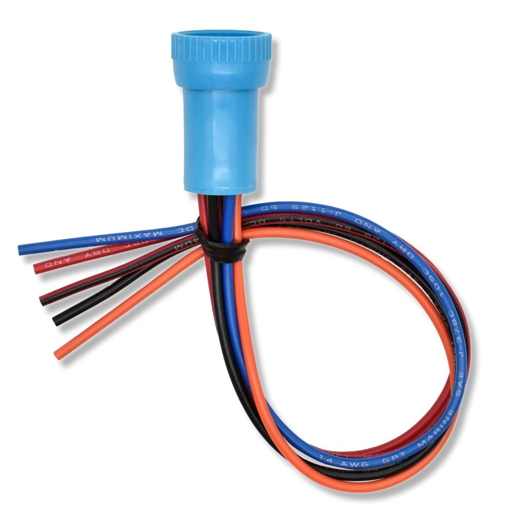 Bluewater Enterprises 22mm Deutsch Switch Harness, 2 Output, 48 in. Leads, Part 9053-3914-248