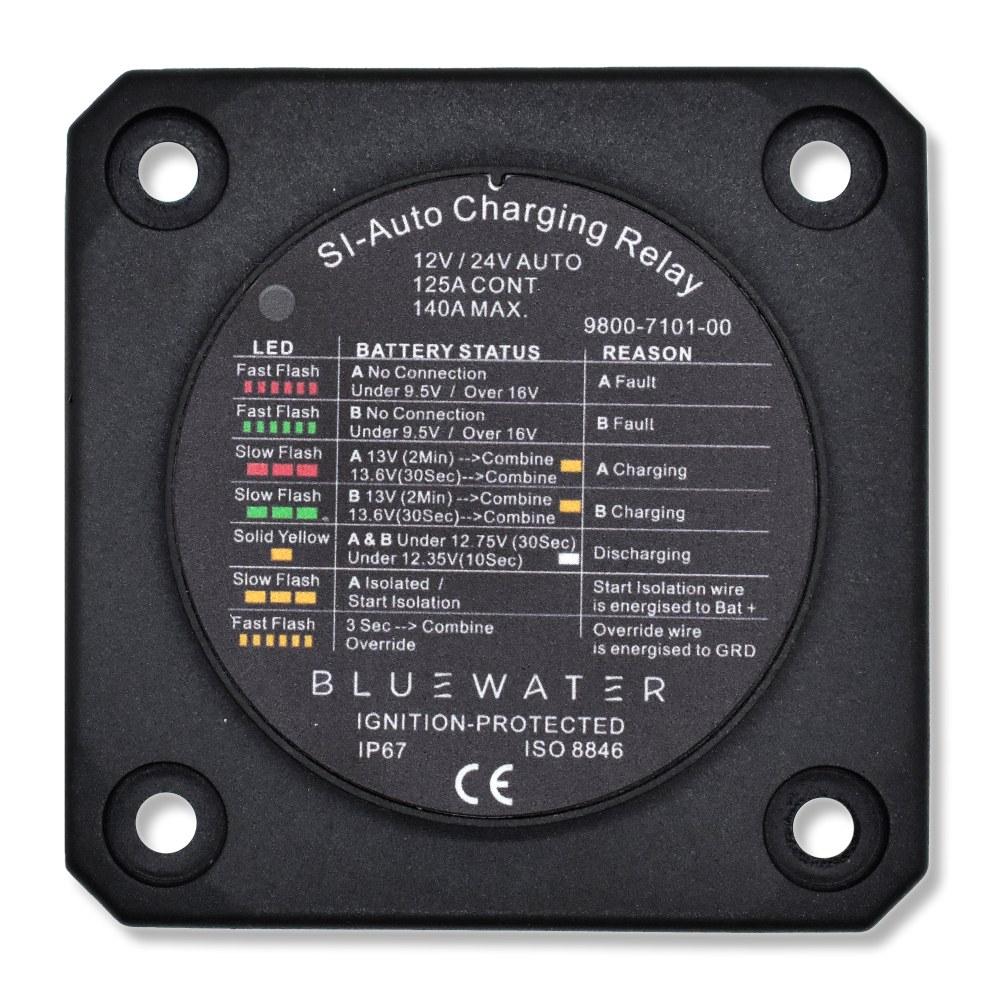 Bluewater Enterprises 9800-7101-00 Automatic Charging Relay, 120A, 12V, Black