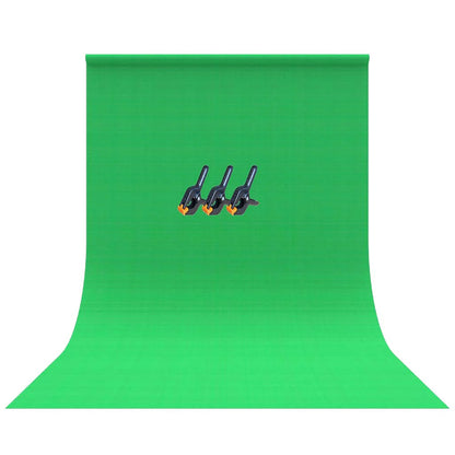 BOWER WA-CHROMA3 Green Screen Fabric Backdrop - 5 ft x 7 ft Chromakey Background for Photography and Video Production