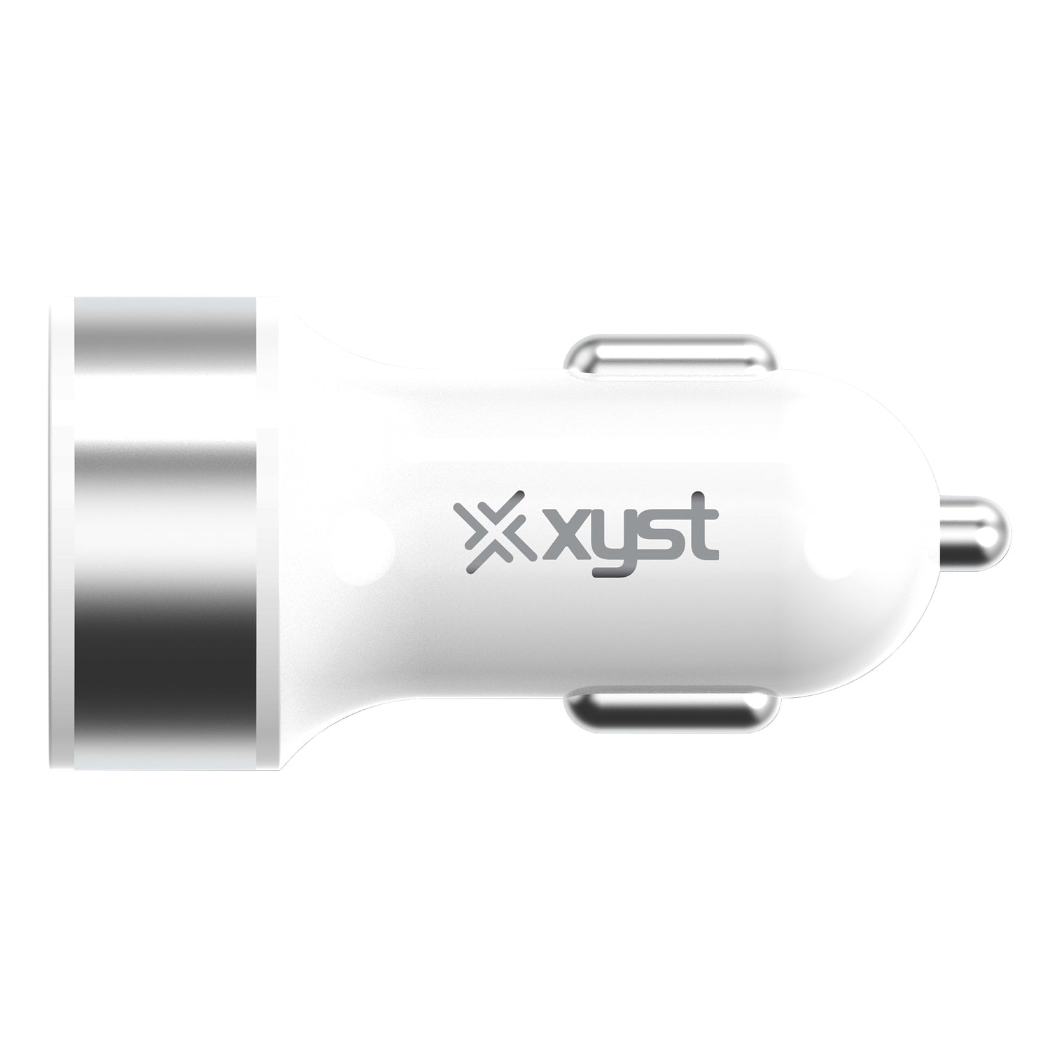 XYST(TM) XYS-CC524D 2.4 Amp USB Car Charger - Compact, Rapid Charging & Universal Compatibility