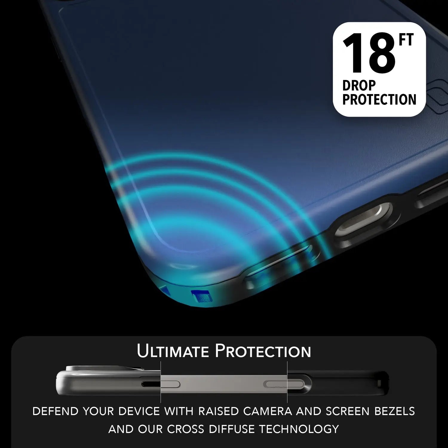 CELLHELMET FORTITUD iPhone Premium Protection Case - Part Number CF-123-BLU