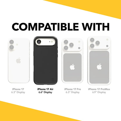 CELLHELMET FORTITUD iPhone Air 17 Black Case (Part Number: CF-124-BLK)