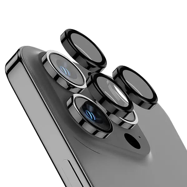 CELLHELMET(R) Temp-3-CMRA-iPhone 15 Pro & Pro Max Camera Lens Protector Set