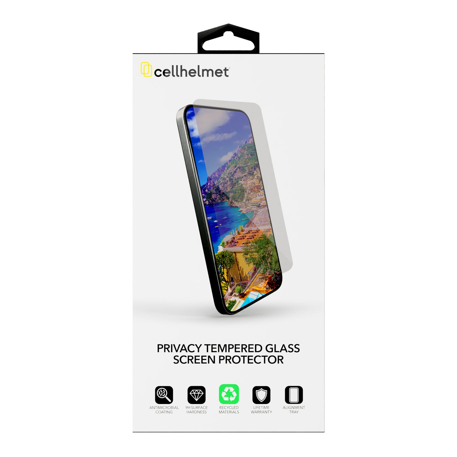 CELLHELMET IPHN 17 Pro Privacy Screen Protector with Anti-Microbial Coating - Part SP-122-C000