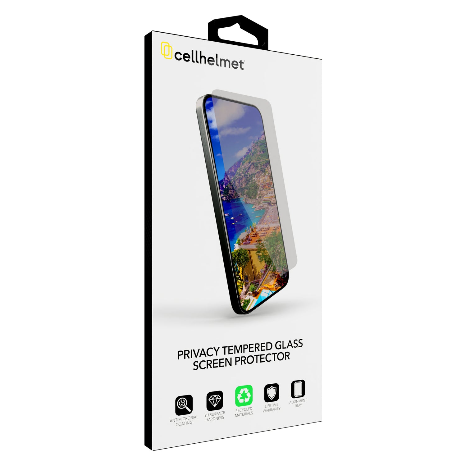 CELLHELMET IPHN 17 Pro Privacy Screen Protector with Anti-Microbial Coating - Part SP-122-C000