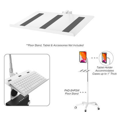 CTA Digital TBLT Floor Stand Adjustable Keyboard Tray (Part Number: ADD-AKSA)