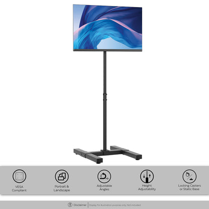 CTA Digital ADD-DMHA Height-Adjustable Floor Stand for 13-42 Inch Monitors