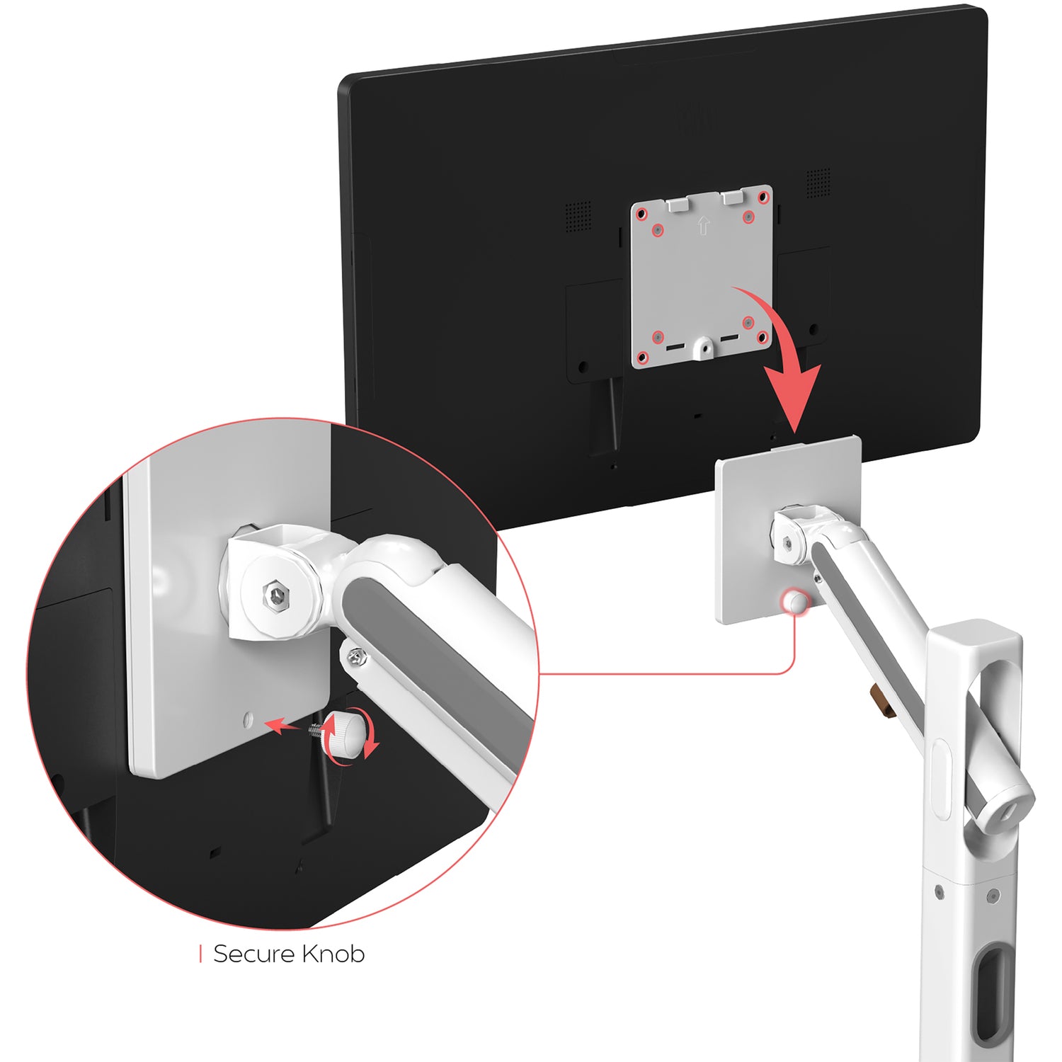 CTA Digital ADD-MSADFS Mobile Floor Stand for Monitors up to 35 inches