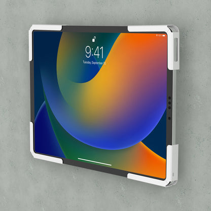CTA DIGITAL 9.7-12.9 inch Tablet Security Wall Mount Holder with Corner Brackets and Cable Management