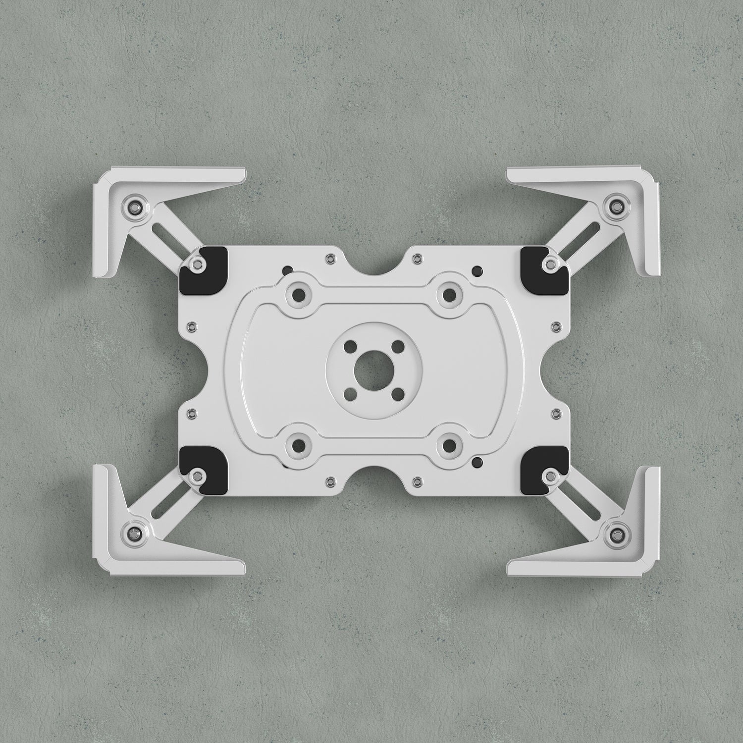 CTA DIGITAL 9.7-12.9 inch Tablet Security Wall Mount Holder with Corner Brackets and Cable Management