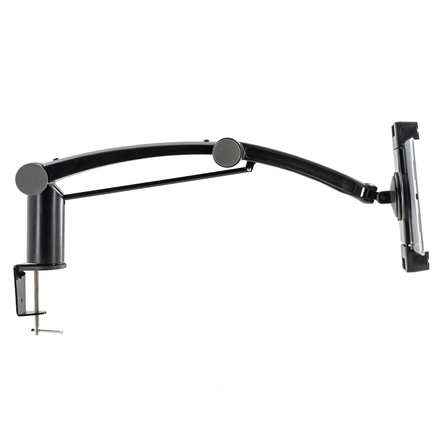 CTA Digital Uni Locking Tablet Mount Clamp with Adjustable Arm and C-Clamp for 7-13 Inch Devices