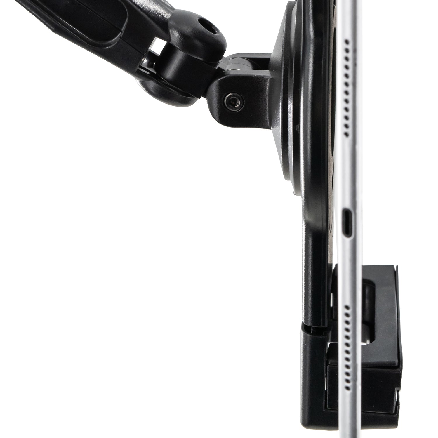 CTA Digital Uni Locking Tablet Mount Clamp with Adjustable Arm and C-Clamp for 7-13 Inch Devices