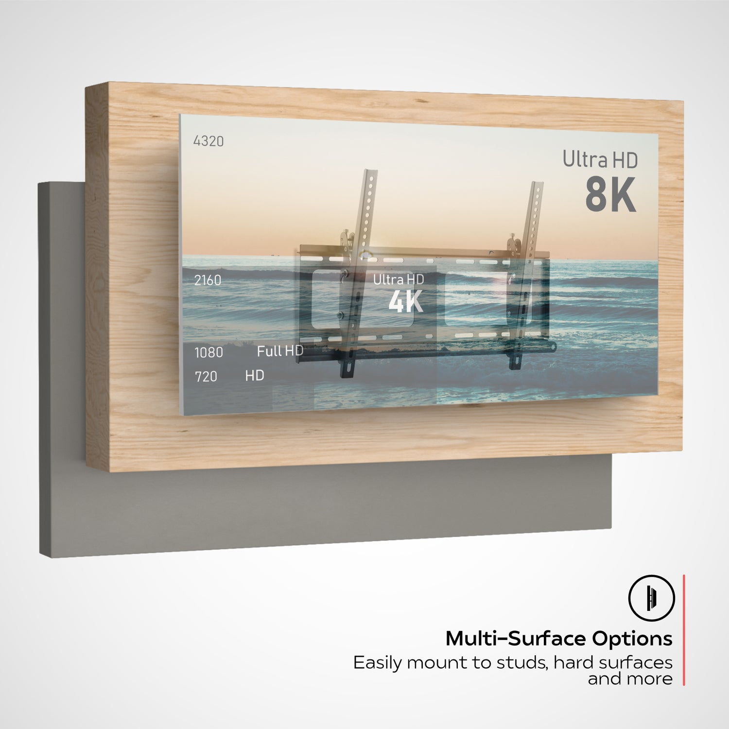 CTA Digital AT WP TILT TV Wall Mount for Indoor and Outdoor Use
