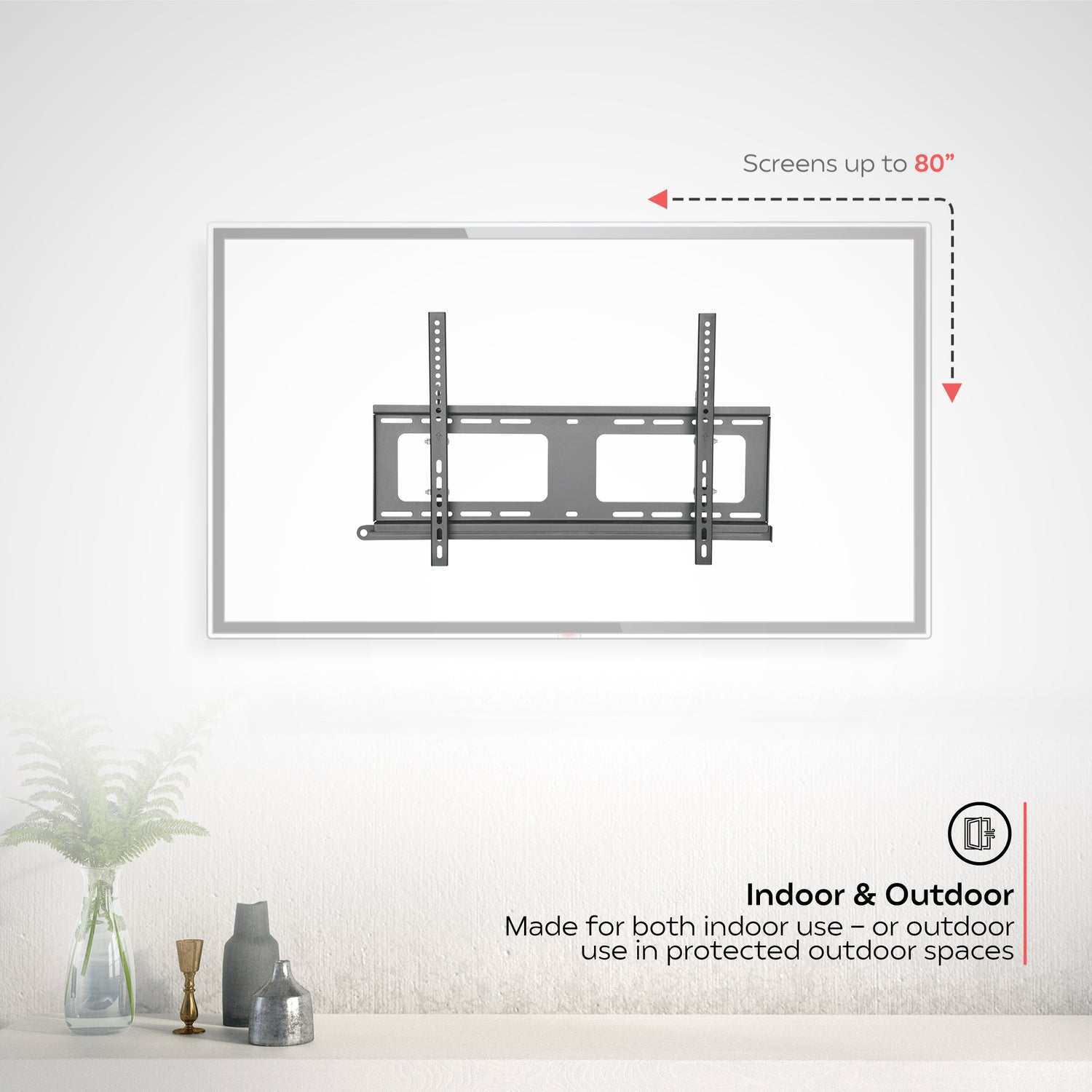 CTA Digital AT WP TILT TV Wall Mount for Indoor and Outdoor Use