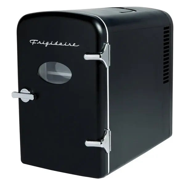 FRIGIDAIRE 9 Can Portable Retro Refrigerator Model EFMIS175-BLACK with Thermoelectric Cooling