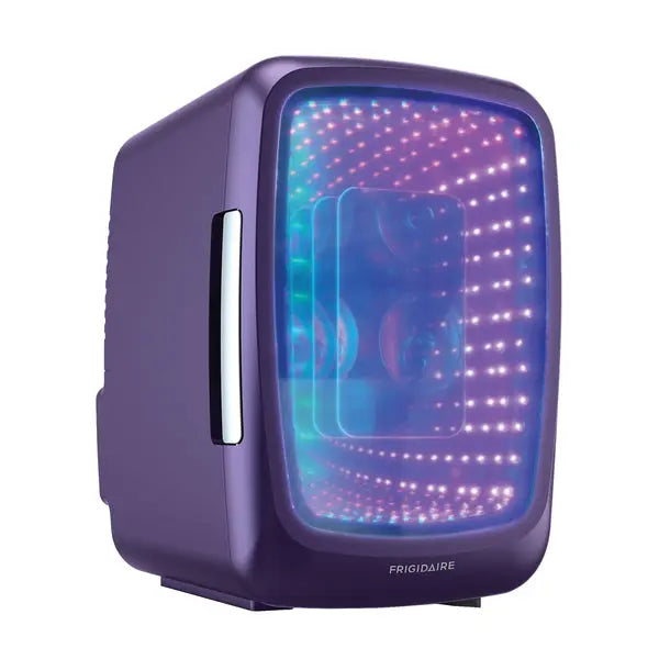 FRIGIDAIRE EFMIS179-PURPLEHAZE Compact Portable Mini Fridge with Lock and LED Lighting