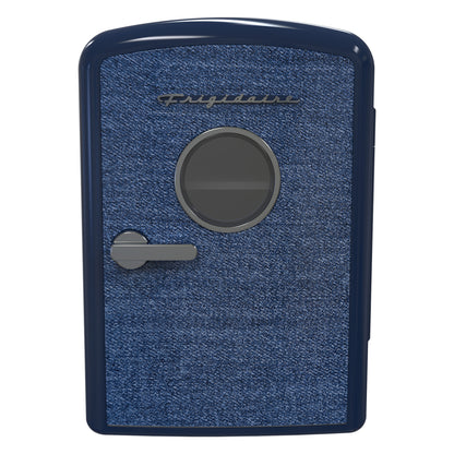 Frigidaire EFMIS199-INDIGODENIM 6L Retro Portable Mini Fridge Cooler, Indigo Denim