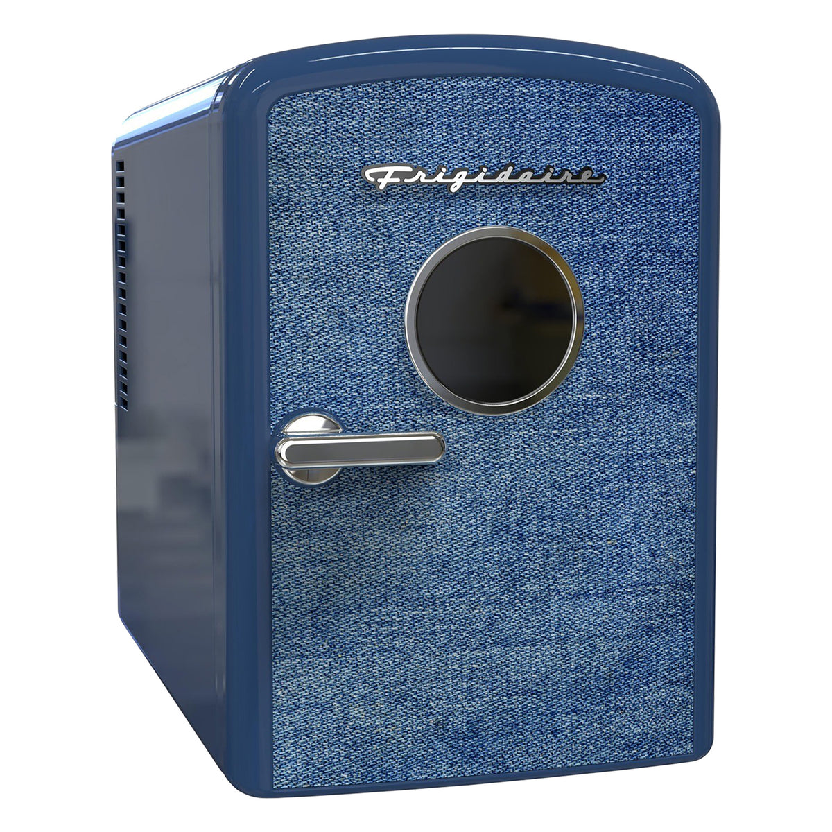 Frigidaire EFMIS199-INDIGODENIM 6L Retro Portable Mini Fridge Cooler, Indigo Denim