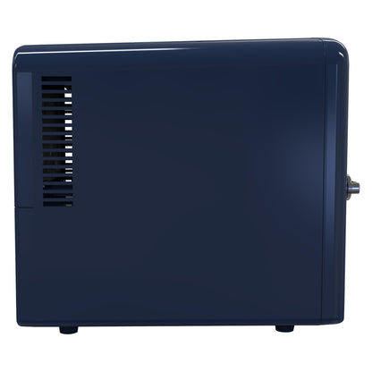 Frigidaire EFMIS199-INDIGODENIM 6L Retro Portable Mini Fridge Cooler, Indigo Denim
