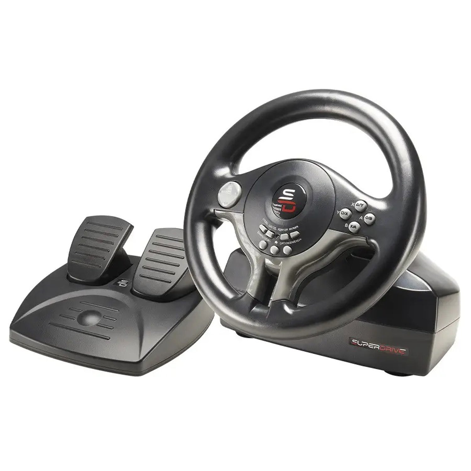 SUBSONIC SV 250 Driving Wheel - Multi-Platform Wired Racing Controller with Pedals and Vibration Feedback