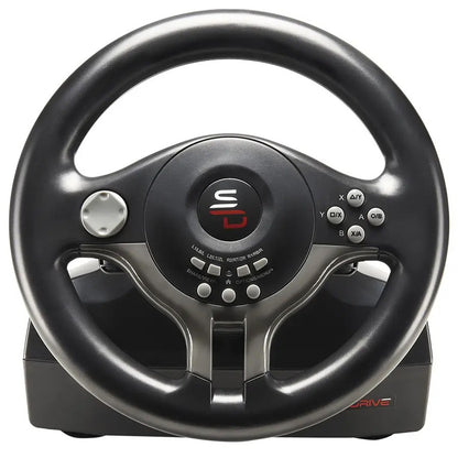 SUBSONIC SV 250 Driving Wheel - Multi-Platform Wired Racing Controller with Pedals and Vibration Feedback