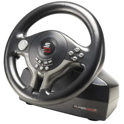 SUBSONIC SV 250 Driving Wheel - Multi-Platform Wired Racing Controller with Pedals and Vibration Feedback