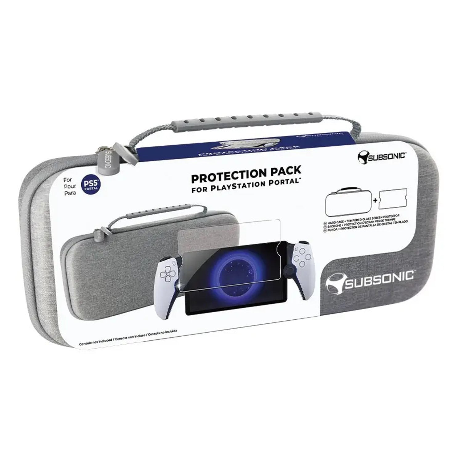 SUBSONIC PS5 PS Portal Protective Pack with Shell Case and Tempered Glass Screen Protector