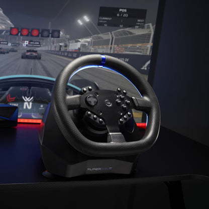 SUBSONIC SV 950 Racing Wheel with 3-Spoke Wired Design for PS4, Xbox One, Series XS & PC
