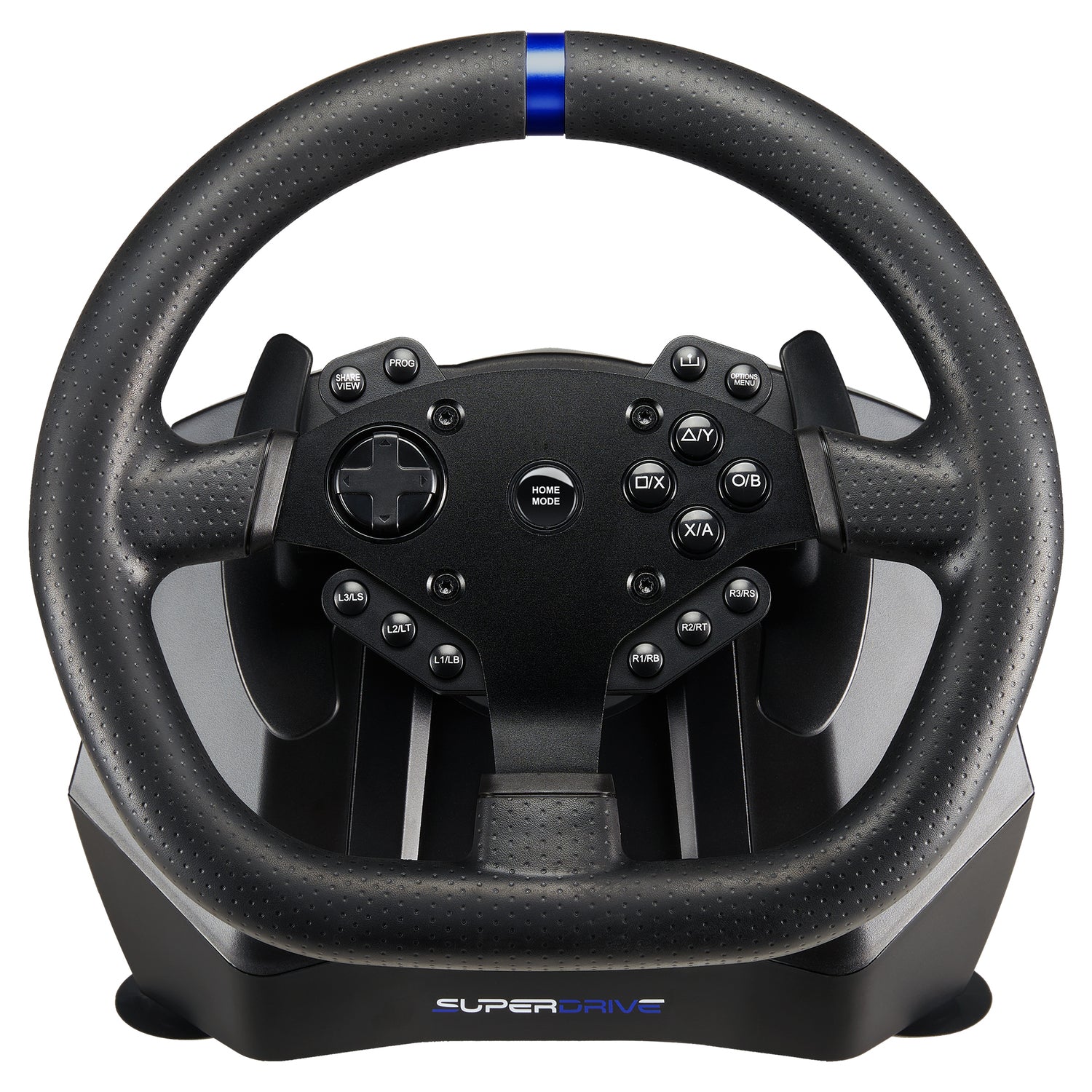 SUBSONIC SV 950 Racing Wheel with 3-Spoke Wired Design for PS4, Xbox One, Series XS & PC