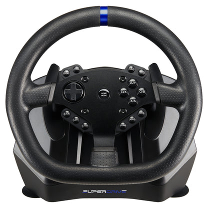 SUBSONIC SV 950 Racing Wheel with 3-Spoke Wired Design for PS4, Xbox One, Series XS & PC