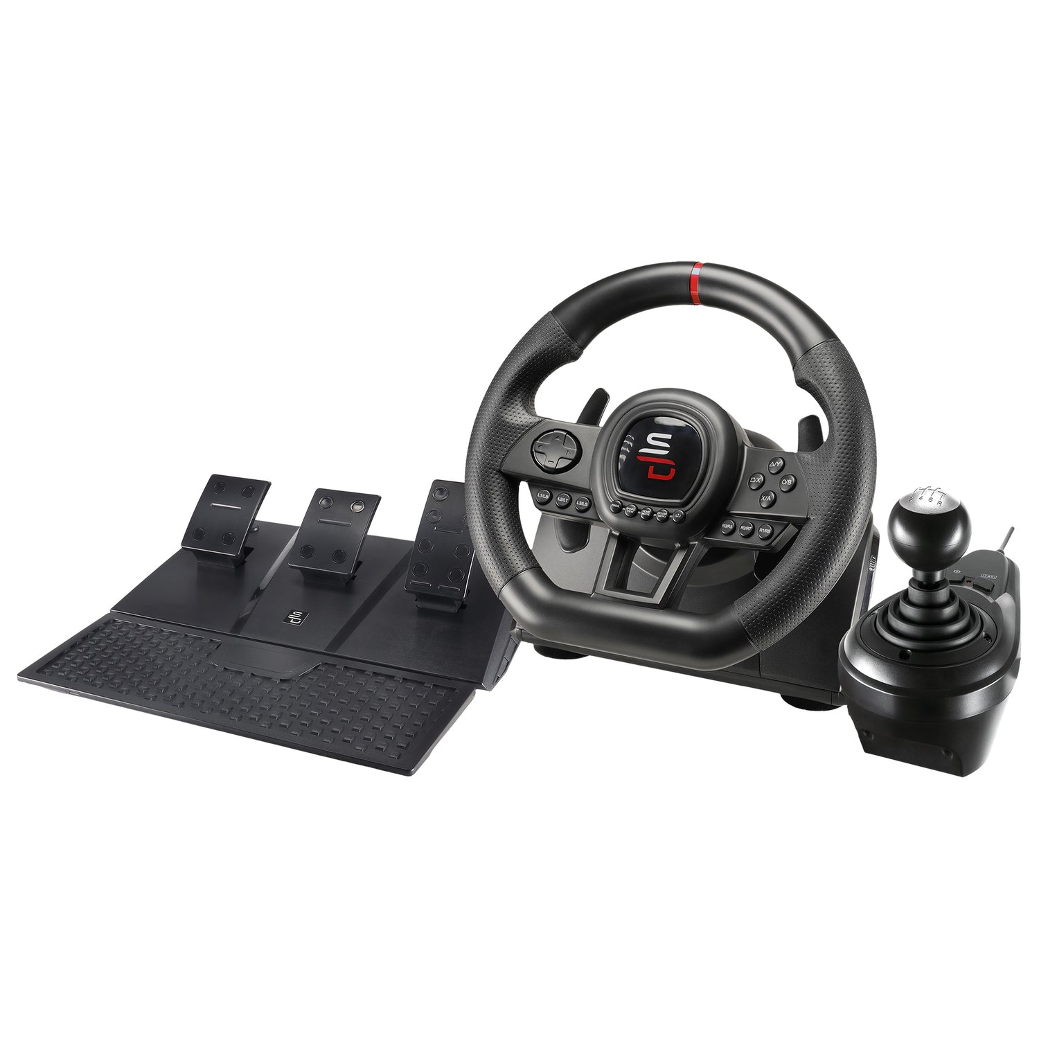 SUBSONIC GS 650-X Racing Wheel with 270-Degree Rotation and Pedal Set for PS4 and Xbox One