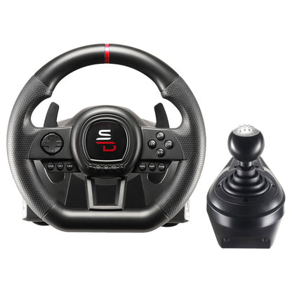 SUBSONIC GS 650-X Racing Wheel with 270-Degree Rotation and Pedal Set for PS4 and Xbox One