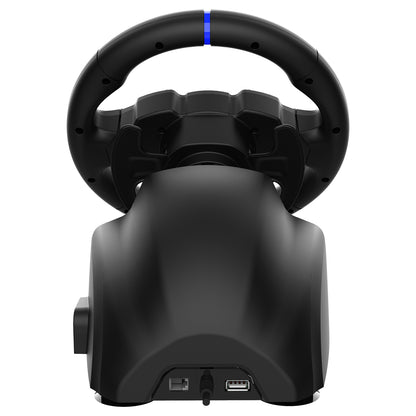 SUBSONIC 220 RS-5 Racing Wheel for PS5 and PC – 8.6-inch Wired Steering Wheel with Dual Vibration, RGB LEDs, and Programmable Controls