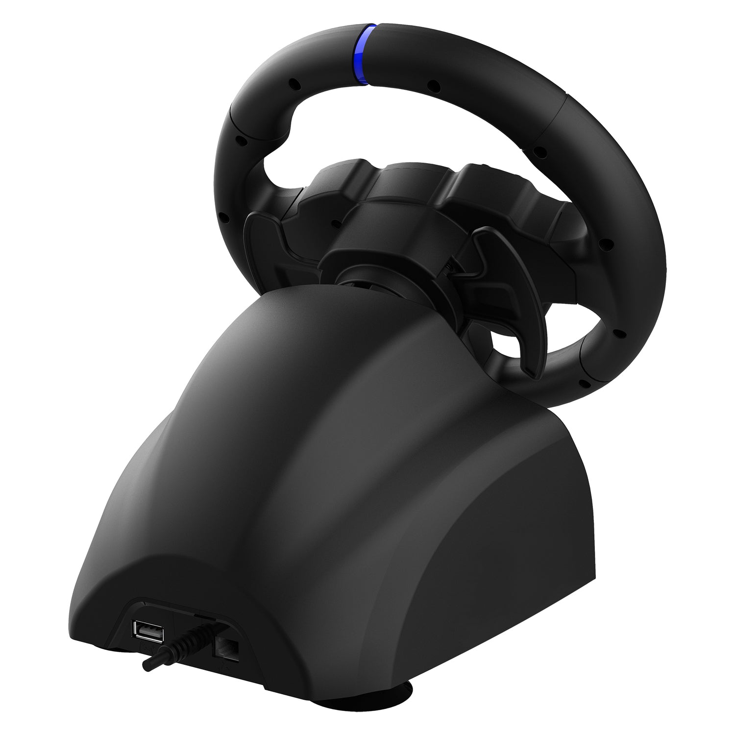 SUBSONIC 220 RS-5 Racing Wheel for PS5 and PC – 8.6-inch Wired Steering Wheel with Dual Vibration, RGB LEDs, and Programmable Controls