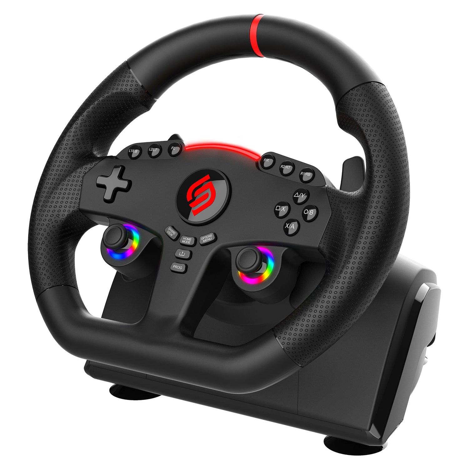 SUBSONIC 270 GT Racing Wheel with 11-Inch Diameter, USB Powered for PC and Console Gaming
