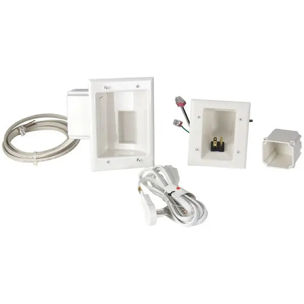 Datacomm Electronics FLT Panel Cable Organization Power Kit, Part Number 50-6623-WH-KIT