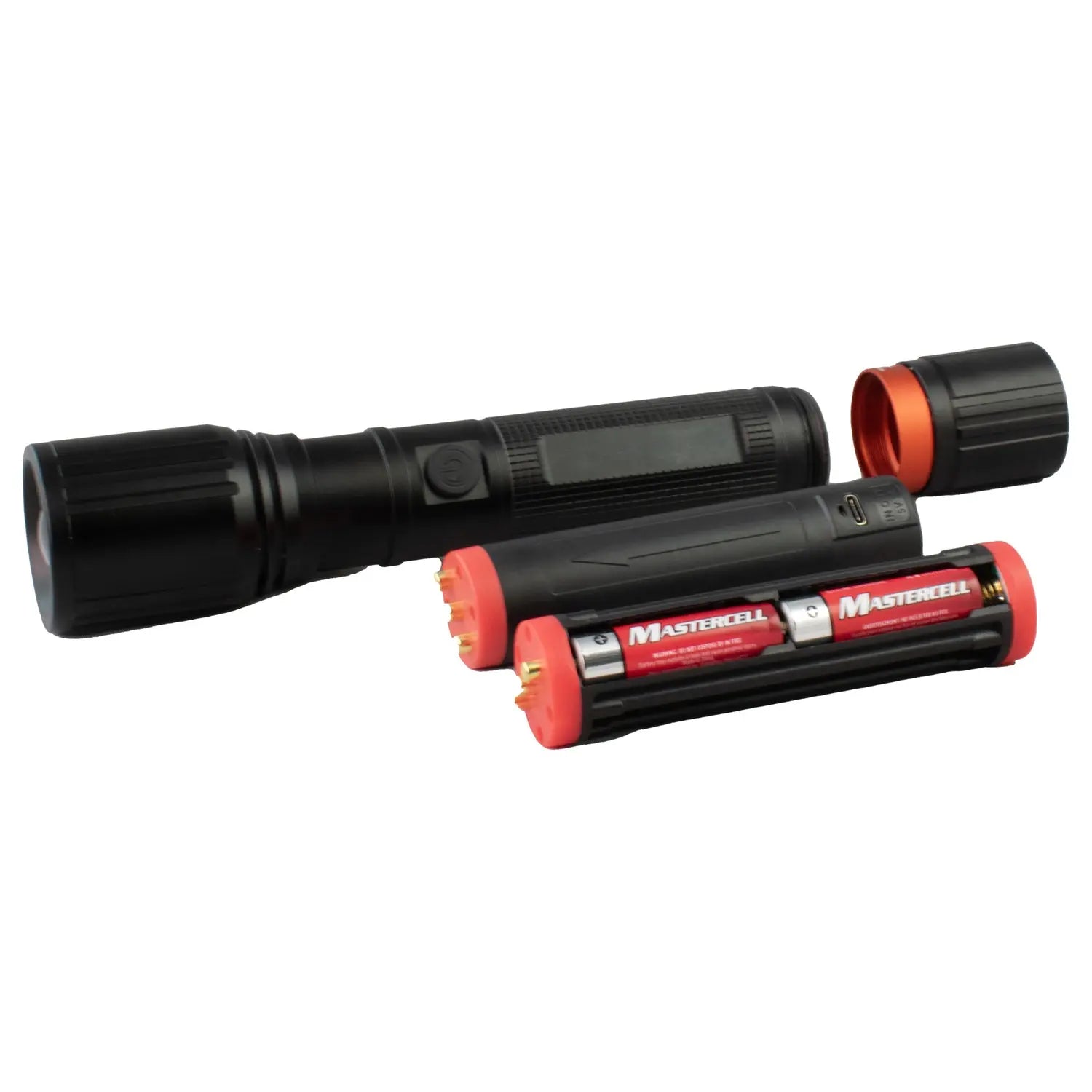 DORCY UHD AA/HYBRID Flashlight with Rechargeable Battery and Dual Power Options