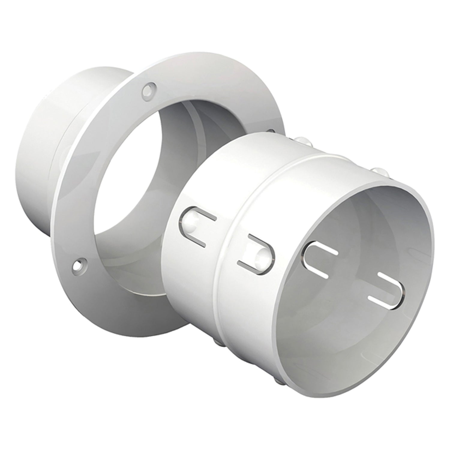 Deflecto EZDOCK Dryer Easy Dock Connector - Flexible Duct Vent Connection