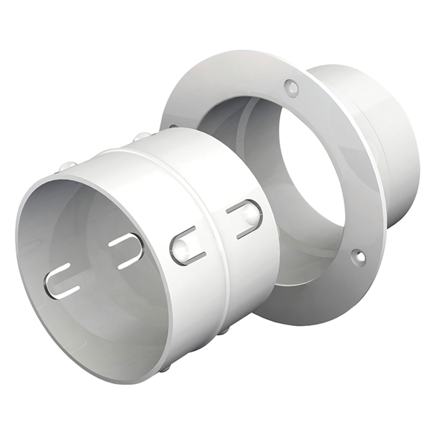 Deflecto EZDOCK Dryer Easy Dock Connector - Flexible Duct Vent Connection