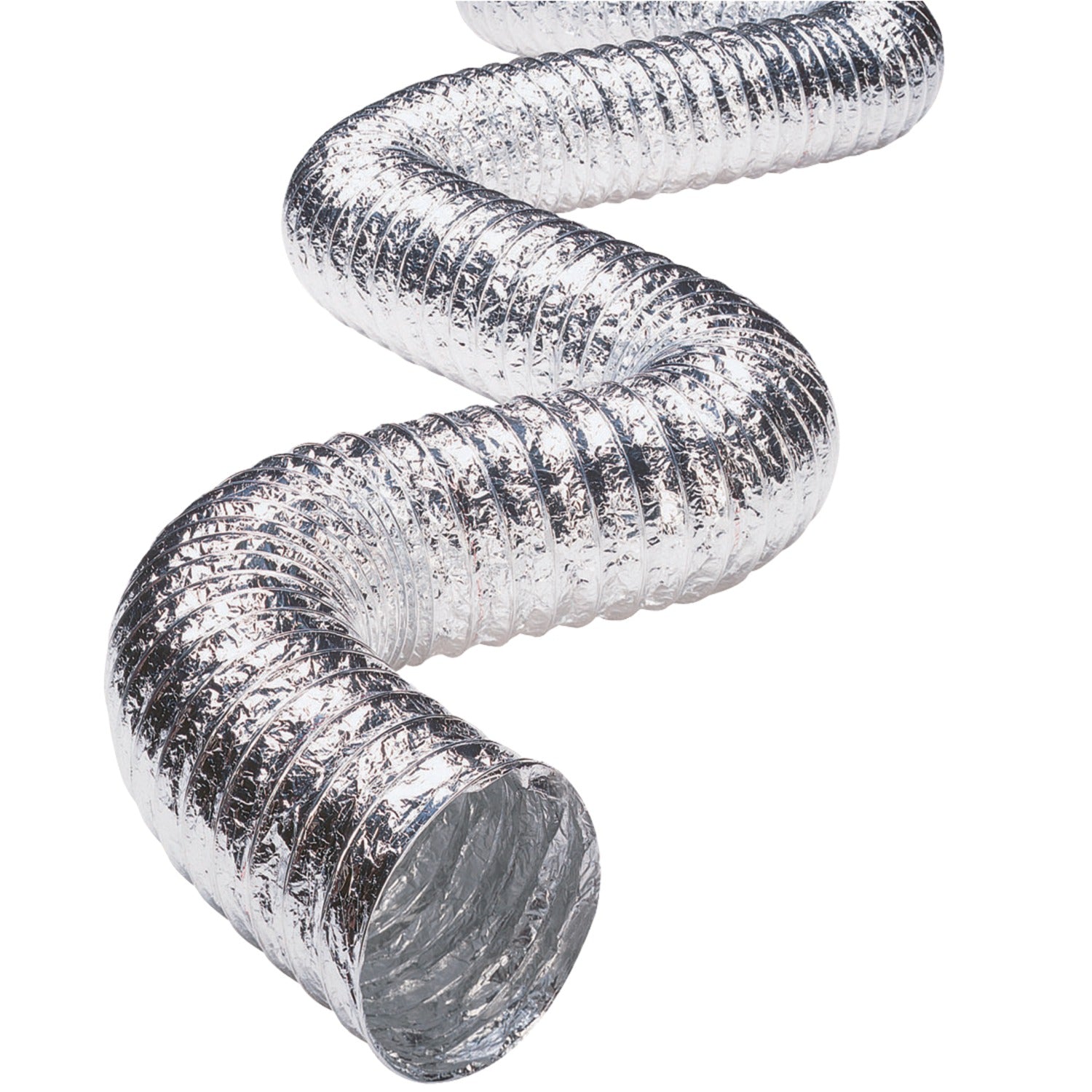 Deflecto Aluminum Flex Ducting 4-inch Diameter, 50 Feet Length for Exhaust Applications