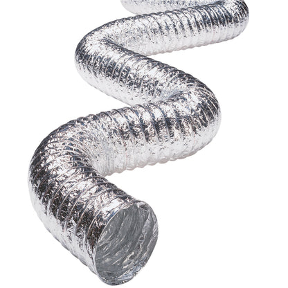 Deflecto Aluminum Flex Ducting 4-inch Diameter, 50 Feet Length for Exhaust Applications